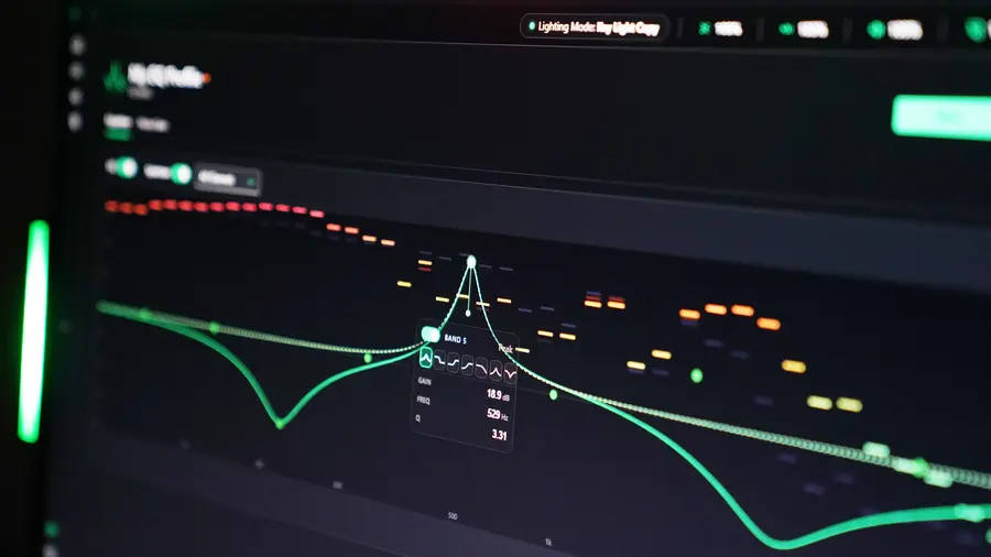 Audio Radar desktop app EQ screen